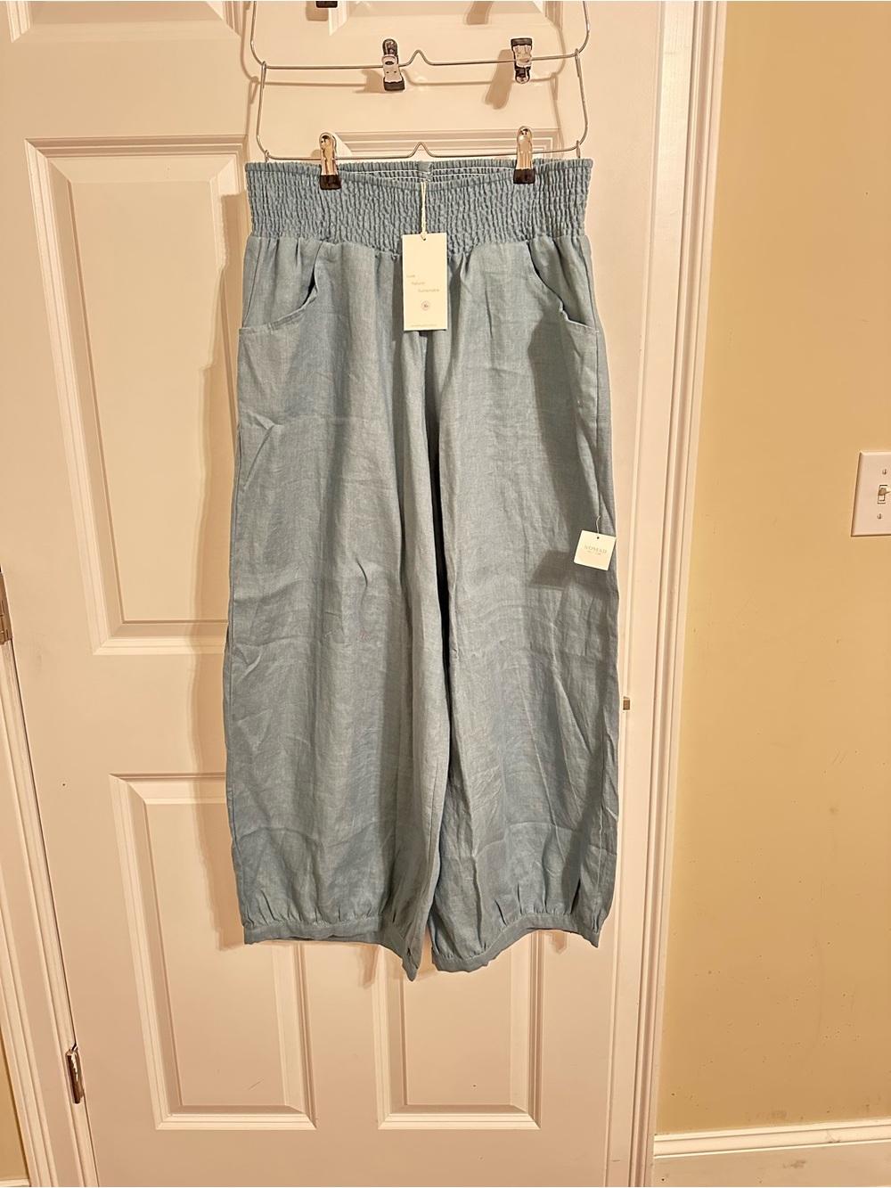 NWT NOMAD SADHU FRENCH LINEN PANTS - Picture 6 of 9